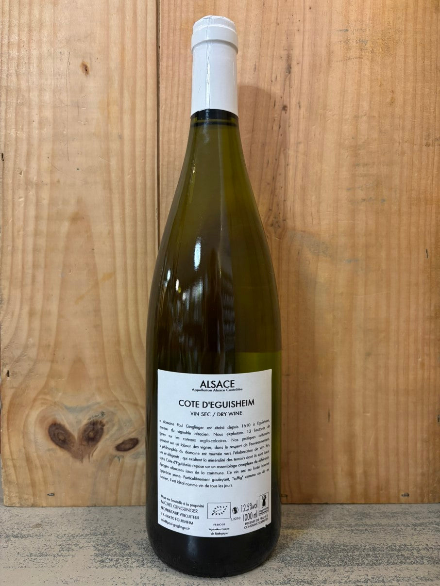 PAUL GINGLINGER Côte d'Eguisheim Alsace 100cl Blanc