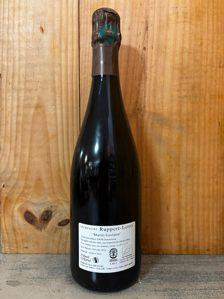 RUPPERT LEROY Martin Fontaine 2022 Brut Nature DT Champagne 75cl Blanc