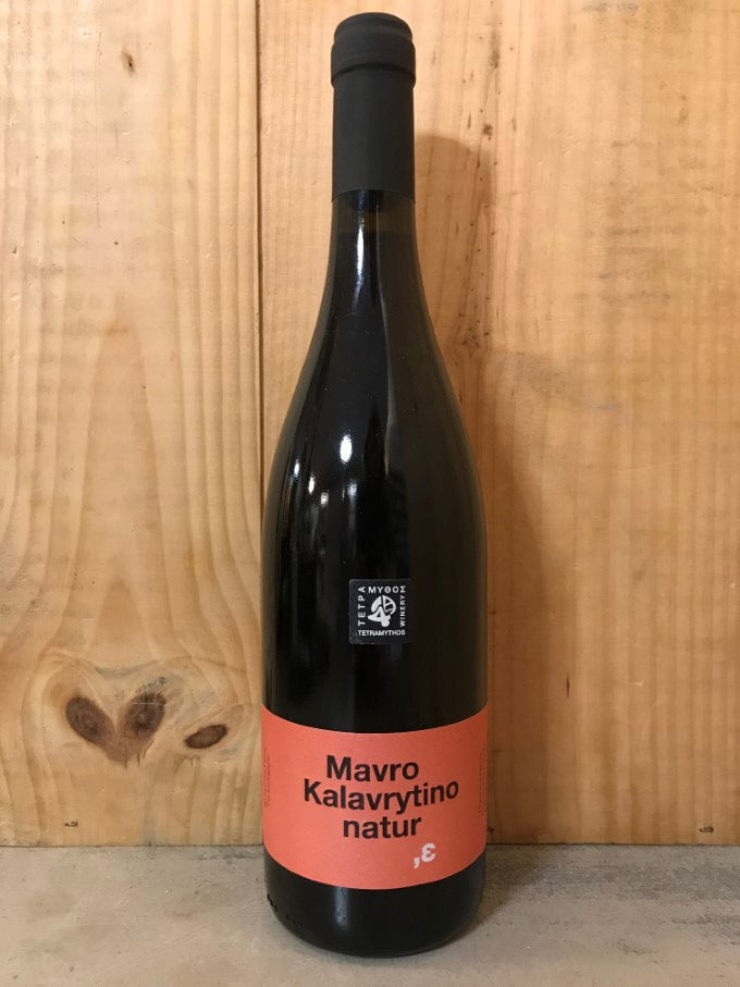 TETRAMYTHOS Mavro Kalavrytino Nature 2023 IGP Péloponnèse Grèce 75cl Rouge