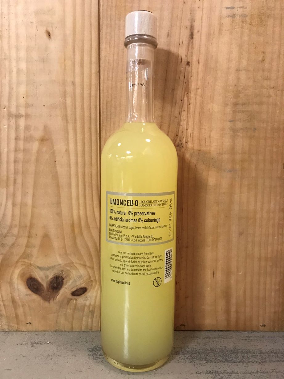TOSOLINI Limoncello 28° 70cl Liqueur Italie
