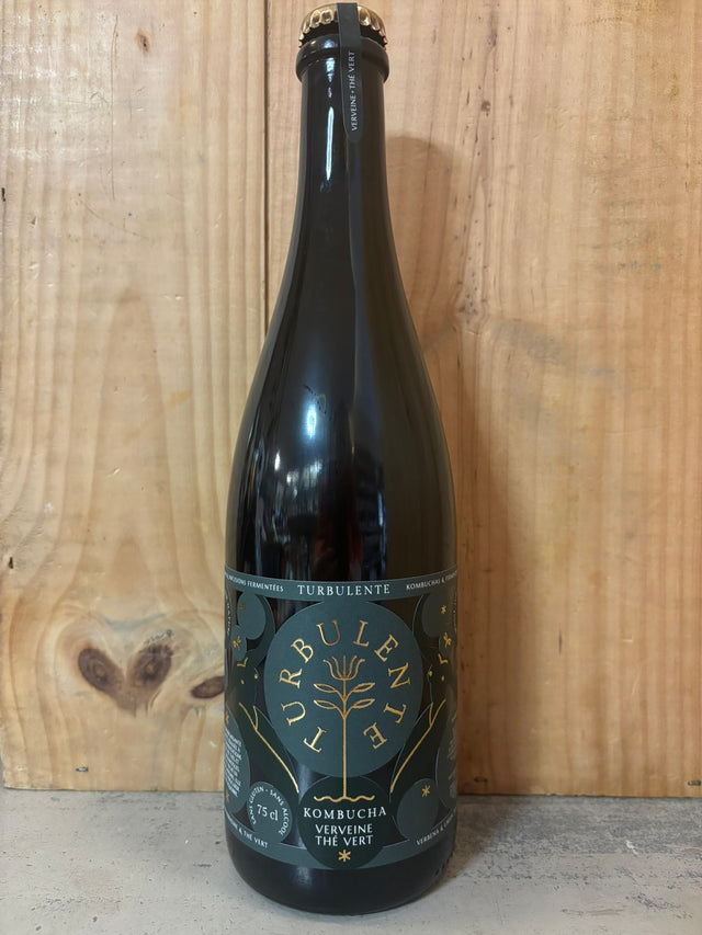 TURBULENTE Verveine & Thé Vert 75cl Bio Kombucha
