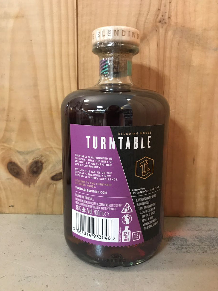 TURNTABLE SPIRITS Smokin' Riff 46° Blended Malt Whisky Ecosse