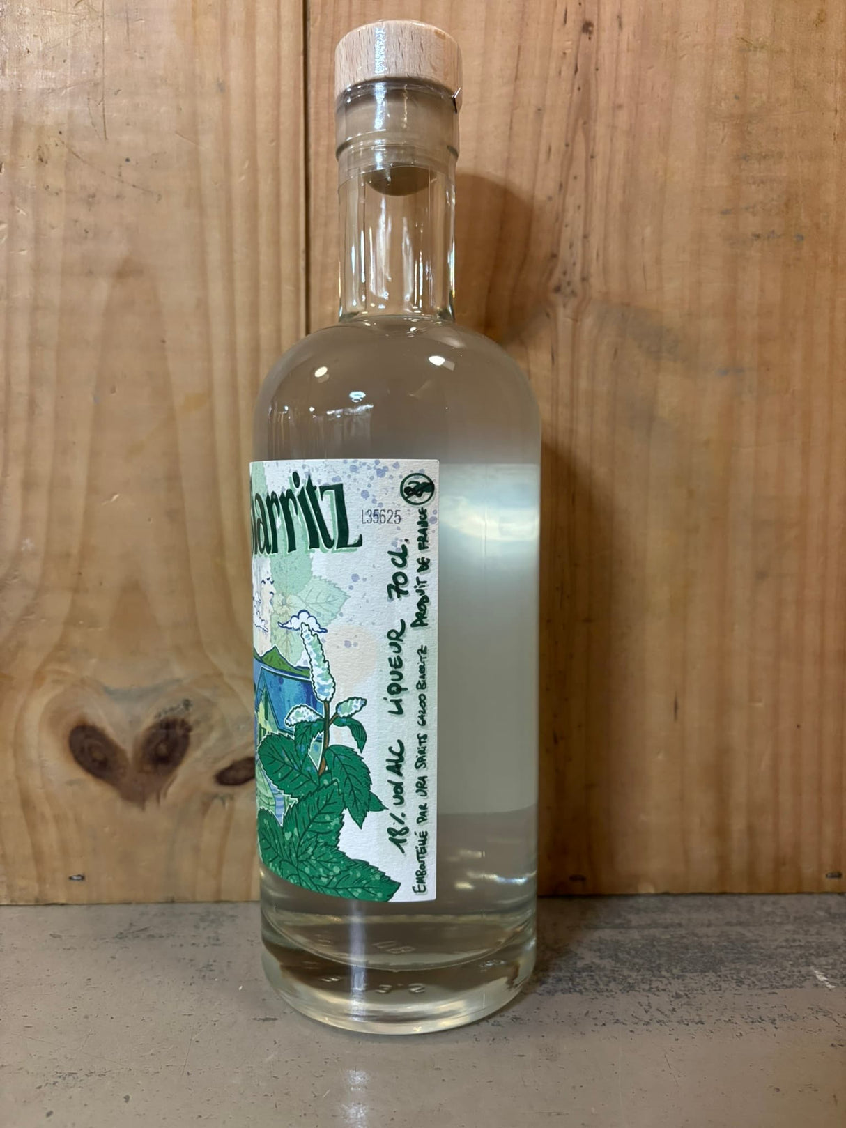 URA SPIRITS Biarritz Liqueur de Menthe 18° 70cl France Pays Basque