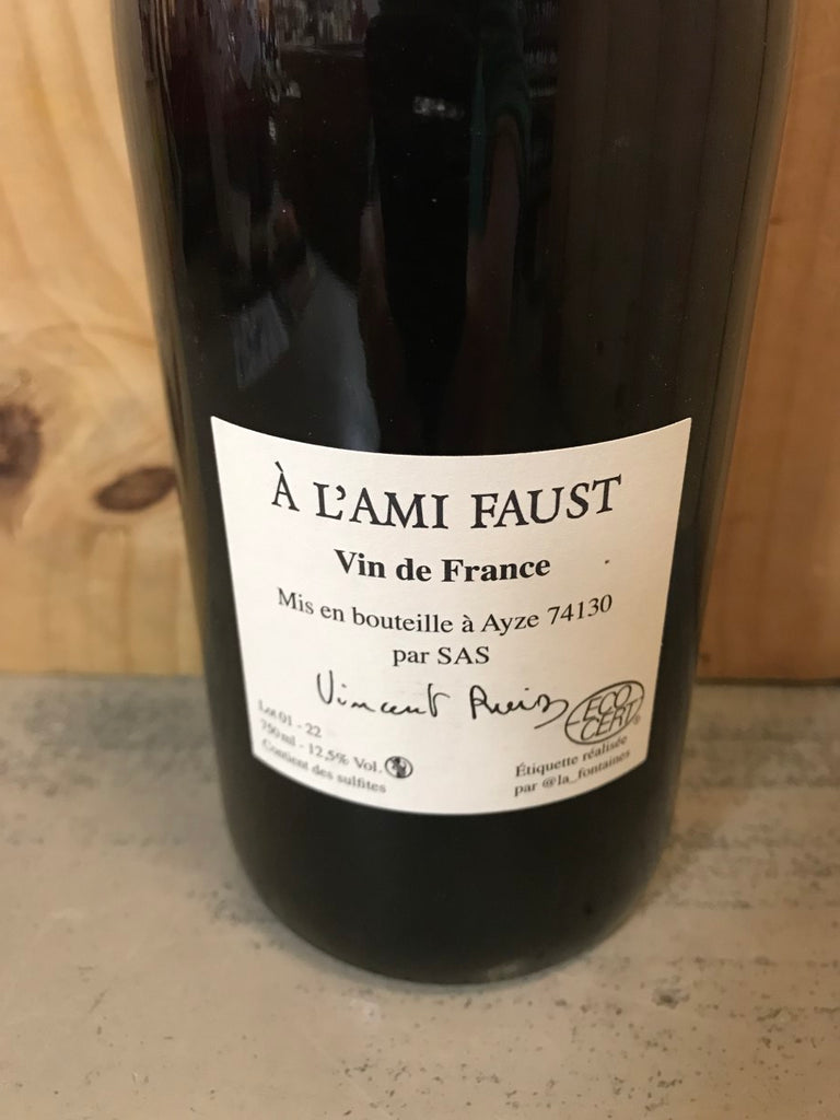 VINCENT RUIZ A Mon Ami Faust Grenache Noir 2022 Vin de France Ardèche 75cl Rouge Clair