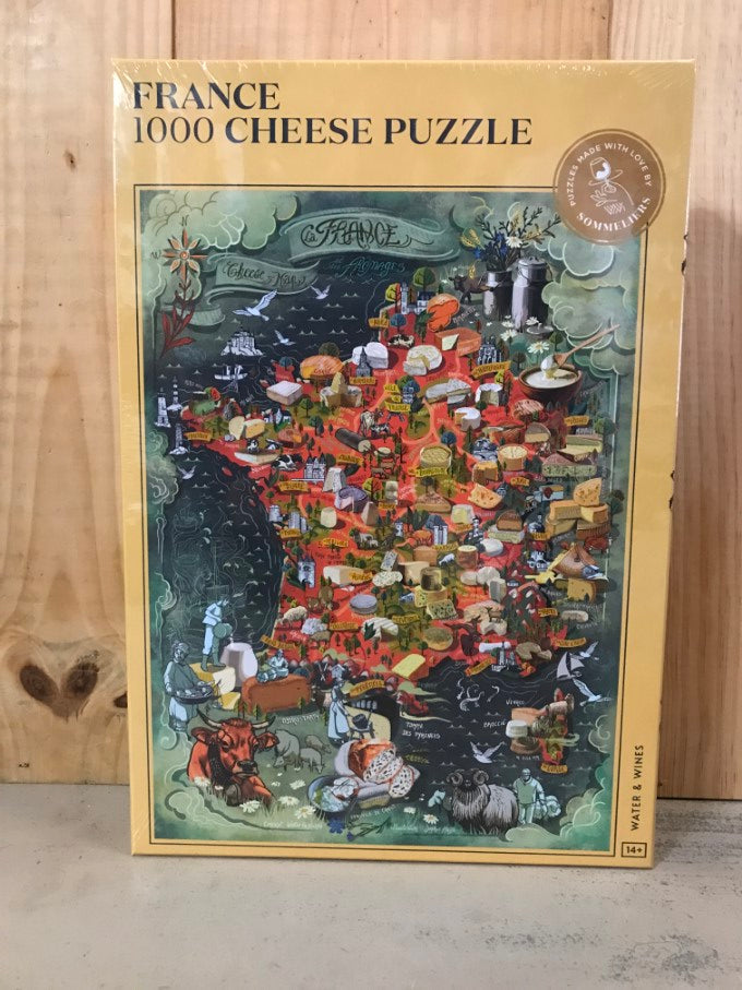 WATER & WINES Cheese Puzzle - Fromages de France 1000 pièces