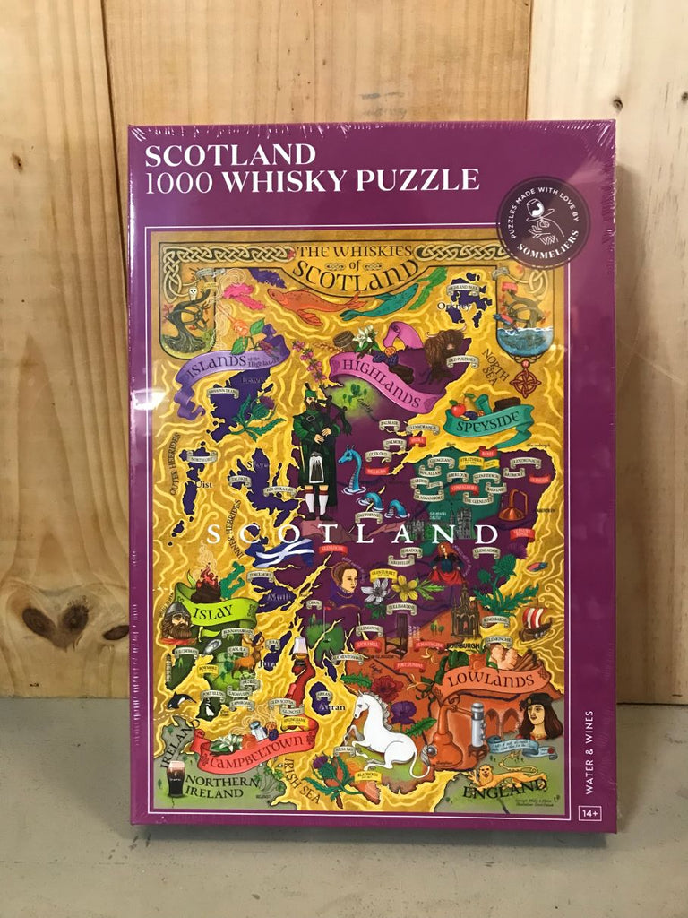 WATER & WINES Wine Puzzle - Whisky Scotland 1000 pièces