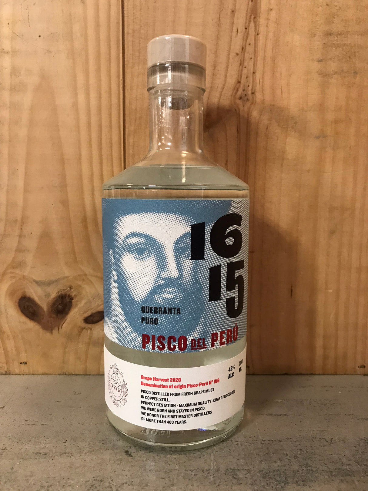 1615 PISCO Puro Quebranta 42° 70cl Pérou