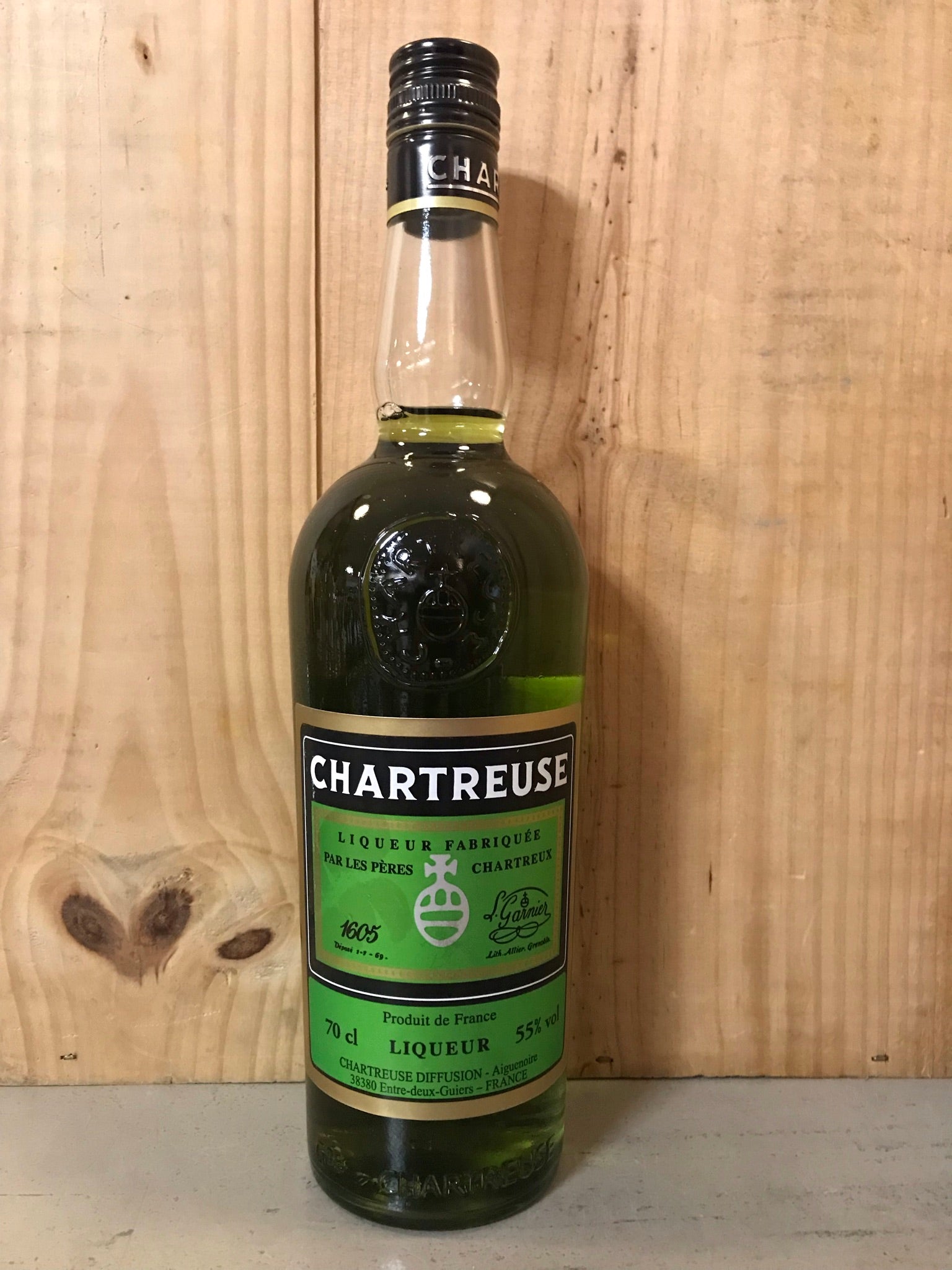 Chartreuse Verte Pères Chartreux 70 cl 55 - CELLIER DOMBES BRESSE