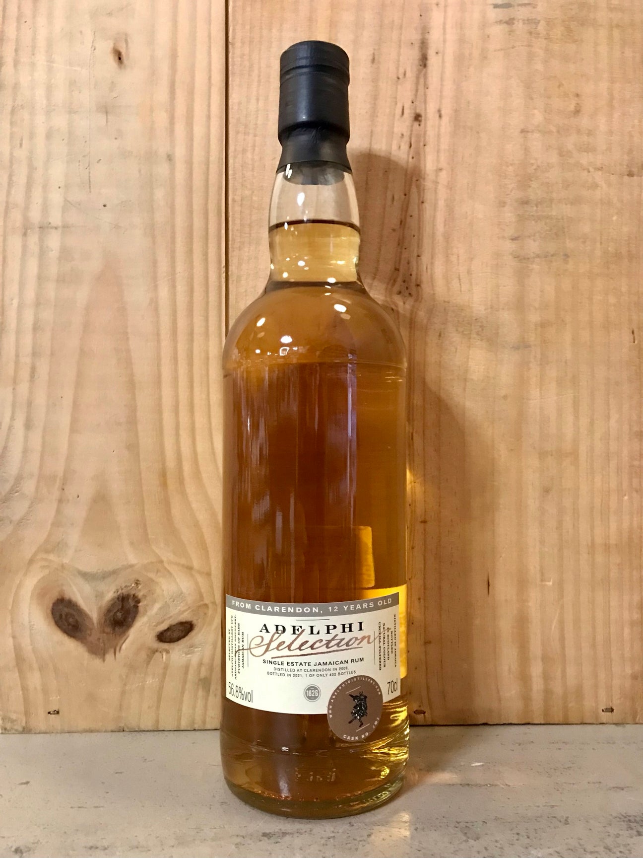 ADELPHI Clarendon Monymusk 2008 12ans Refill Madeira #Jm3 56,8° Rhum Jamaïque 70cl