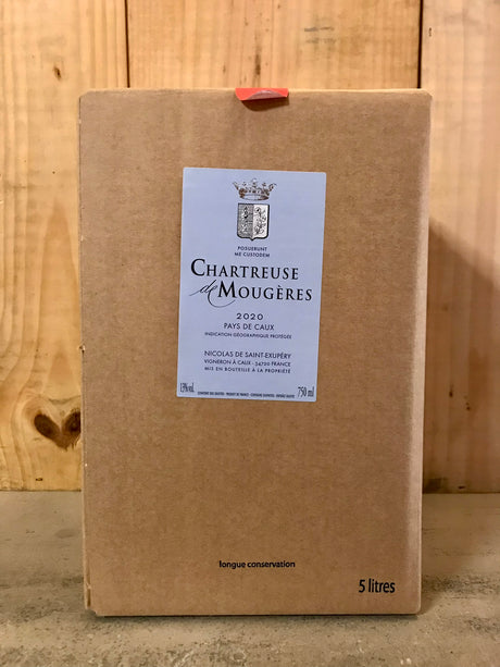 CHARTREUSE DE MOUGERES Pèlerin Rouge Pays de Caux Bag In Box 5L Languedoc