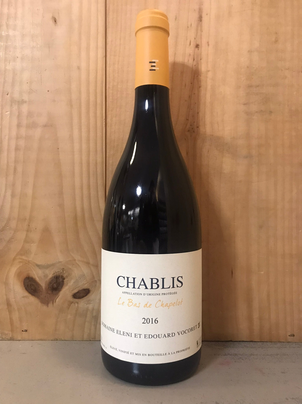 ELENI & EDOUARD VOCORET Chablis Le Bas de Chapelot 2016 75cl Blanc