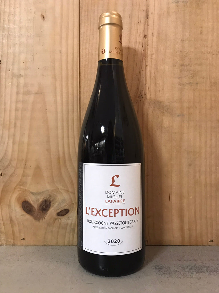 LAFARGE Michel Bourgogne Passetoutgrain "L'Exception" 2020 75cl Rouge