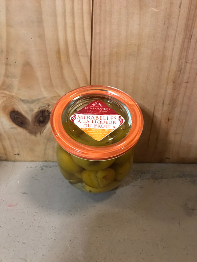 SALAMANDRE Mirabelles à la Liqueur de Fruits 18° 20cl (Weck) Eau de Vie